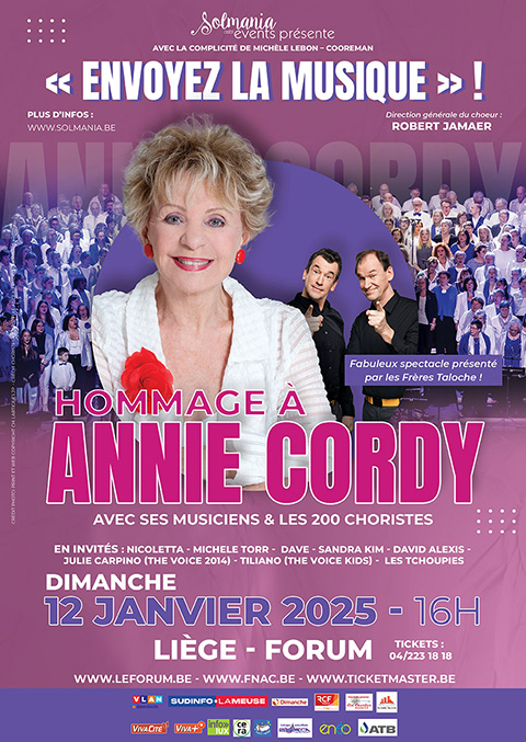 Hommage  Annie Cordy - 12-01-2025 - Lige avec 200 choristes