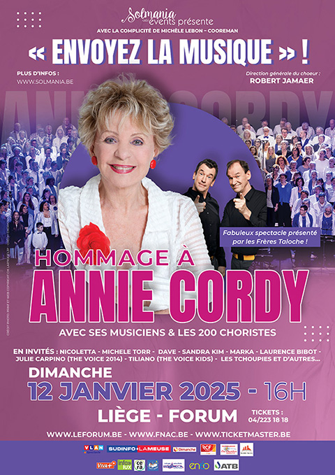 Hommage  Annie Cordy -Lige 12/01/2025