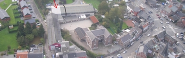 Vue aérienne du bâtiment