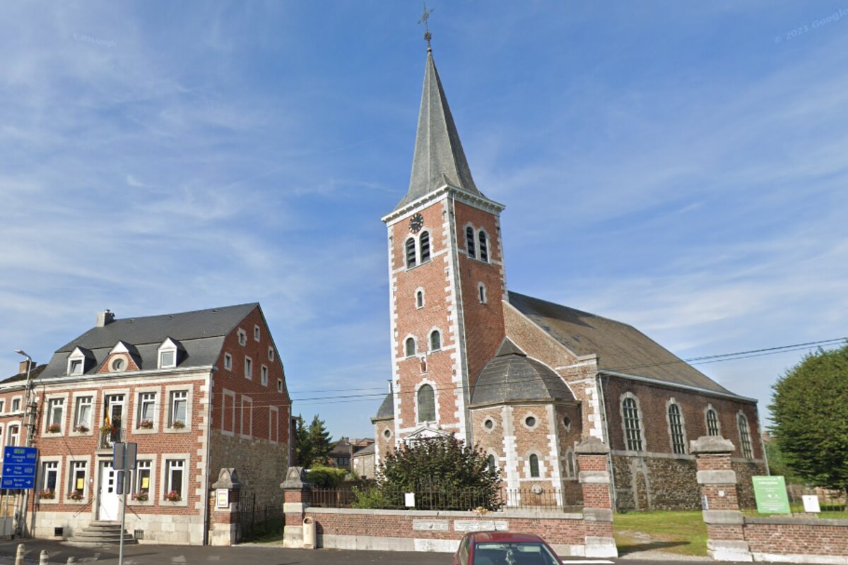 Soumagne - église et village